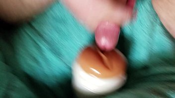 Cumming on fleshlight